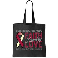 Head Neck Cancer Awareness Tote Bag