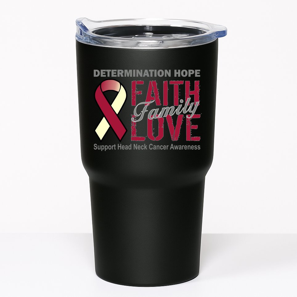 Head Neck Cancer Awareness Tumbler