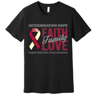 Head Neck Cancer Awareness Premium T-Shirt