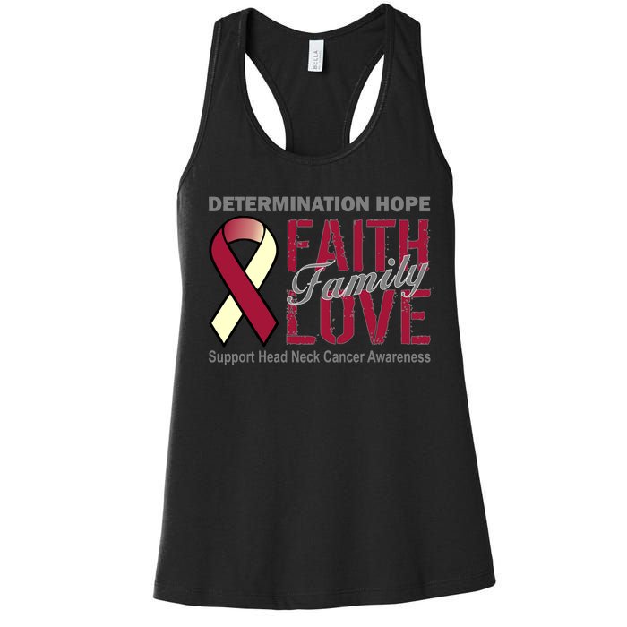 Head Neck Cancer Awareness Women's Racerback Tank