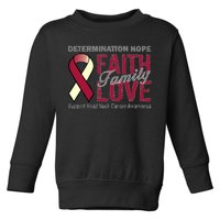 Head Neck Cancer Awareness Toddler Sweatshirt