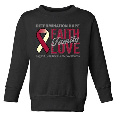 Head Neck Cancer Awareness Toddler Sweatshirt