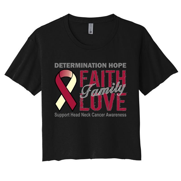 Head Neck Cancer Awareness Crop Top