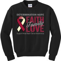 Head Neck Cancer Awareness Kids Sweatshirt