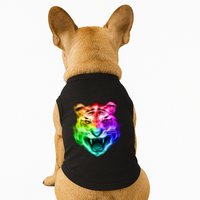 Head of Tiger Blazing in Spectrum Fire Doggie Tank
