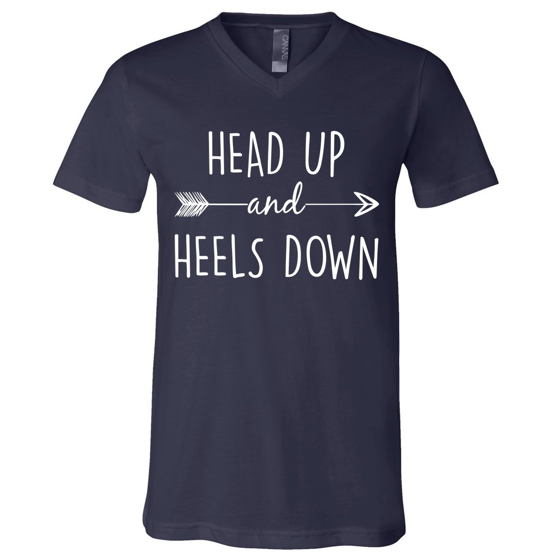 Head Up And Heels Down V-Neck T-Shirt