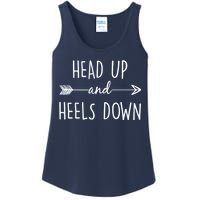 Head Up And Heels Down Ladies Essential Tank