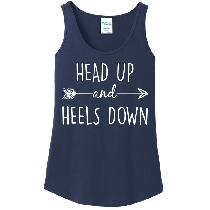 Head Up And Heels Down Ladies Essential Tank