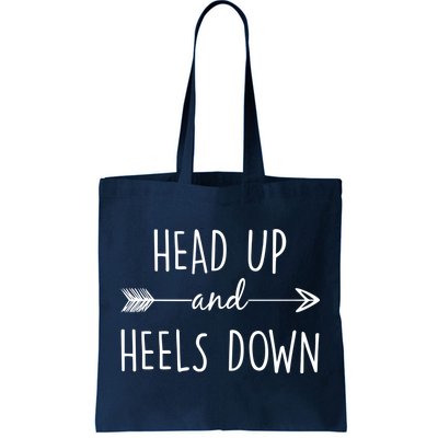 Head Up And Heels Down Tote Bag