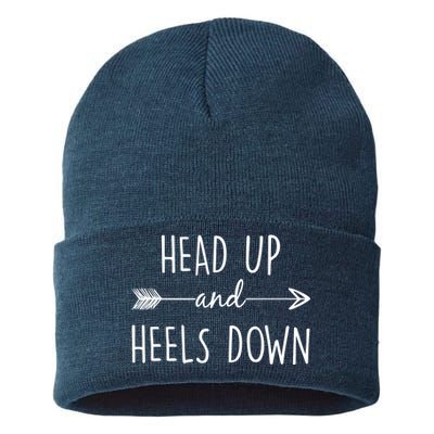 Head Up And Heels Down Sustainable Knit Beanie