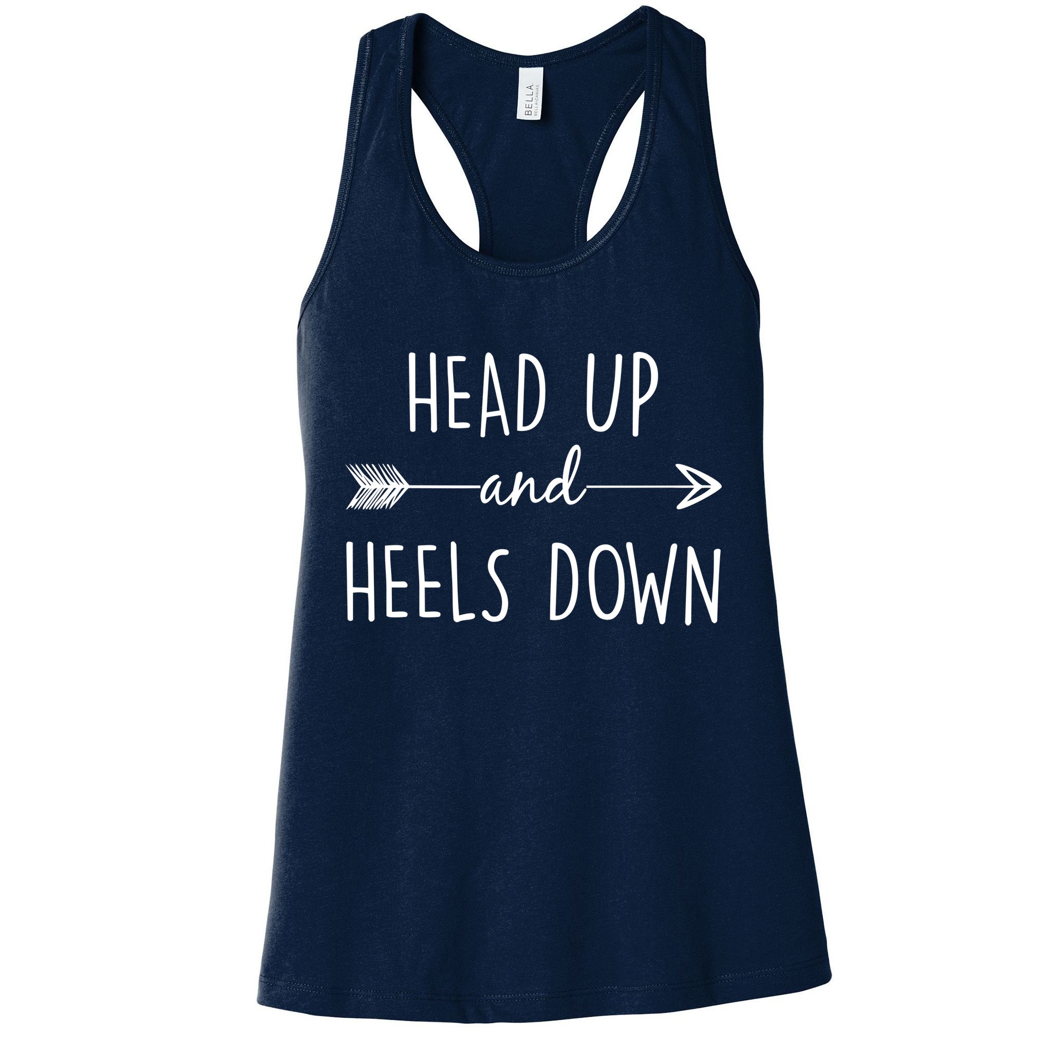 Head Up And Heels Down Womens Tank Top