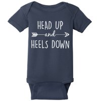 Head Up And Heels Down Baby Bodysuit