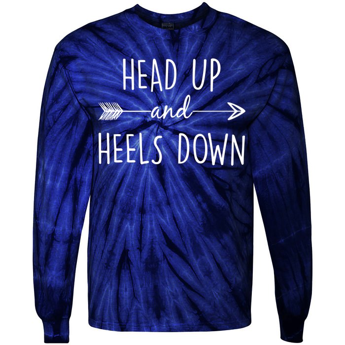 Head Up And Heels Down Tie-Dye Long Sleeve Shirt