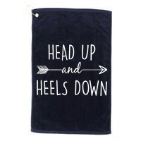 Head Up And Heels Down Golf Towel