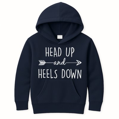Head Up And Heels Down Kids Hoodie
