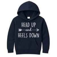 Head Up And Heels Down Kids Hoodie