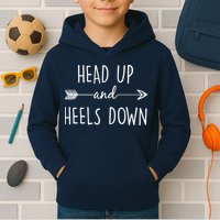 Head Up And Heels Down Kids Hoodie