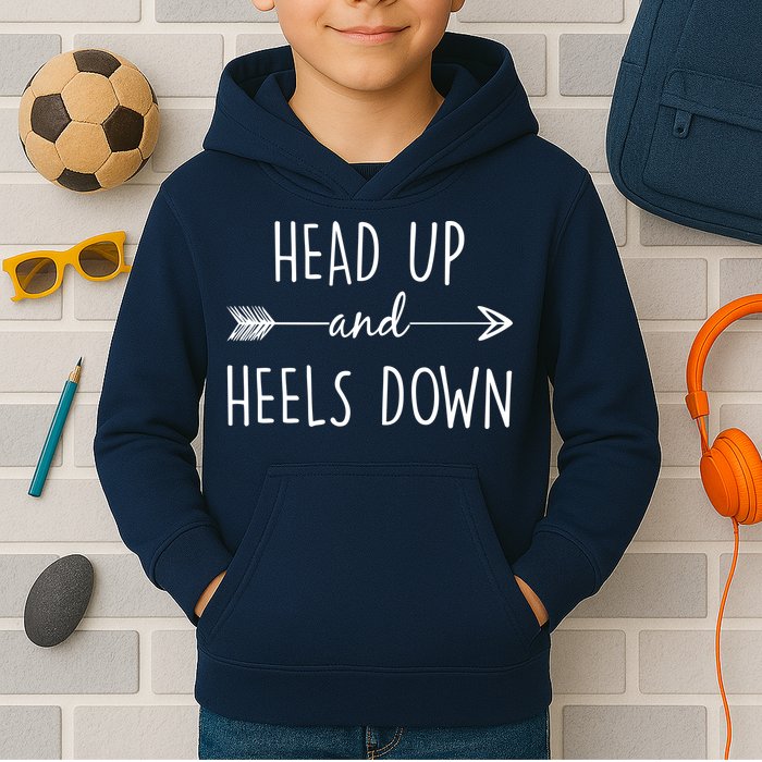 Head Up And Heels Down Kids Hoodie