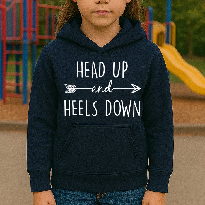 Head Up And Heels Down Kids Hoodie