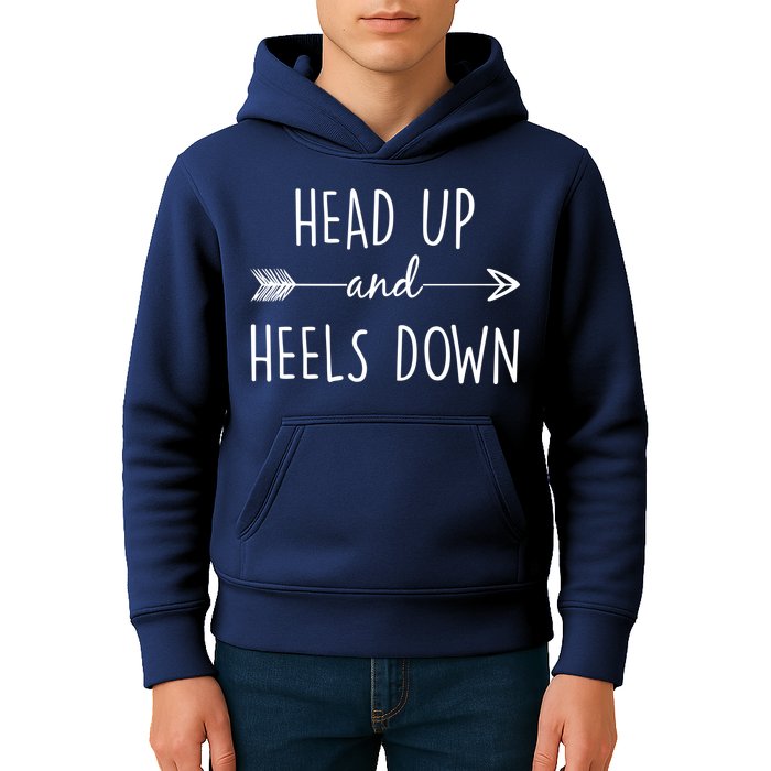 Head Up And Heels Down Kids Hoodie