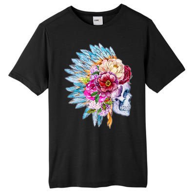 Headdress Floral Skull Tall Fusion ChromaSoft Performance T-Shirt