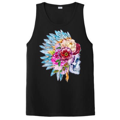 Headdress Floral Skull PosiCharge Competitor Tank