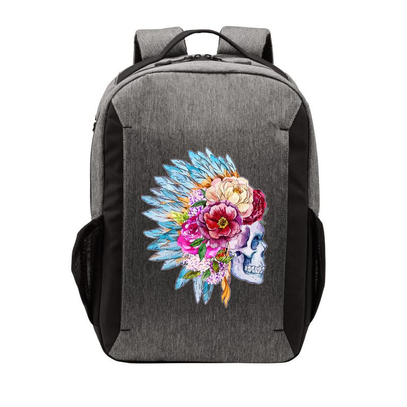 Headdress Floral Skull Vector Backpack