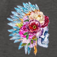 Headdress Floral Skull Vector Backpack