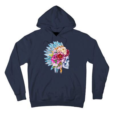 Headdress Floral Skull Tall Hoodie