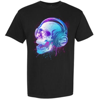 Headphones Music Lover Skull Garment-Dyed Heavyweight T-Shirt