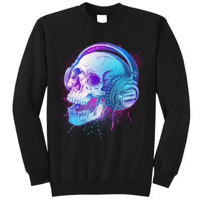 Headphones Music Lover Skull Sweatshirt