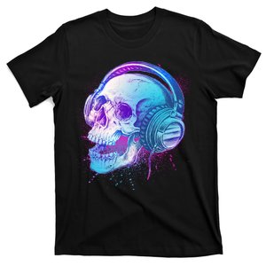 Headphones Music Lover Skull T-Shirt