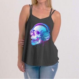 Headphones Music Lover Skull Women's Strappy Tank