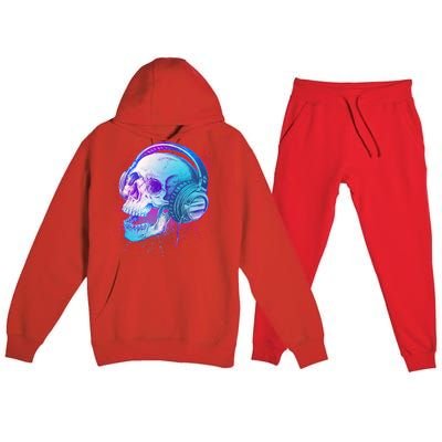 Headphones Music Lover Skull Premium Hooded Sweatsuit Set