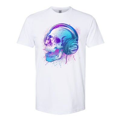 Headphones Music Lover Skull Softstyle® CVC T-Shirt