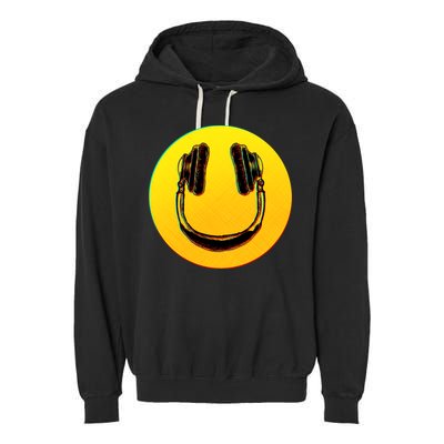 Headphones Smiley Garment-Dyed Fleece Hoodie