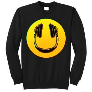 Headphones Smiley Sweatshirt