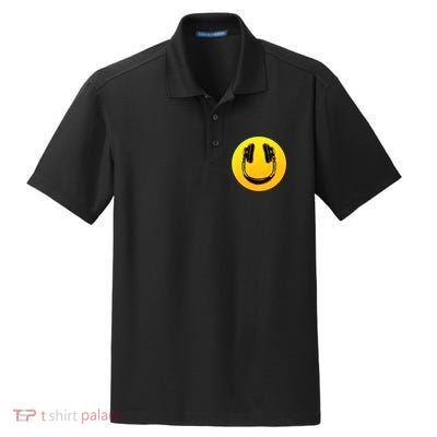 Headphones Smiley Dry Zone Grid Polo