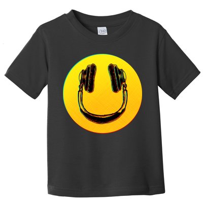Headphones Smiley Toddler T-Shirt