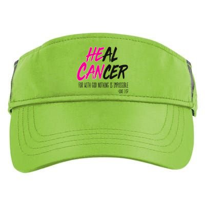 Heal Breast Cancer With God Adult Drive Performance Visor