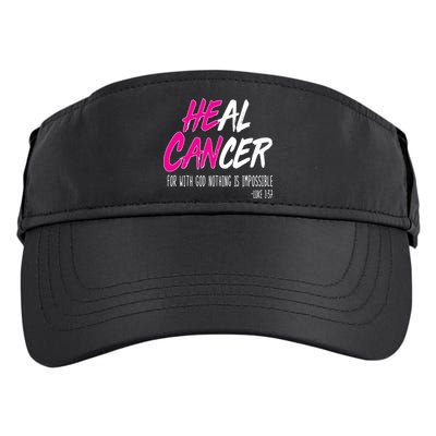 Heal Breast Cancer With God Adult Drive Performance Visor