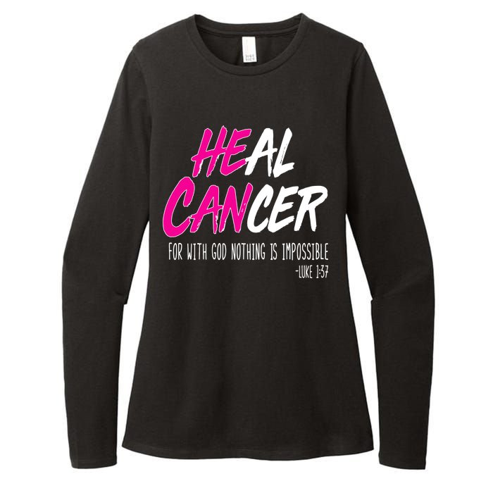 Heal Breast Cancer With God Womens CVC Long Sleeve Shirt