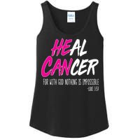 Heal Breast Cancer With God Ladies Essential Tank