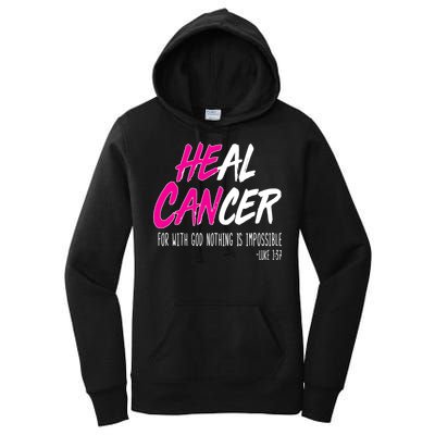 Heal Breast Cancer With God Women's Pullover Hoodie