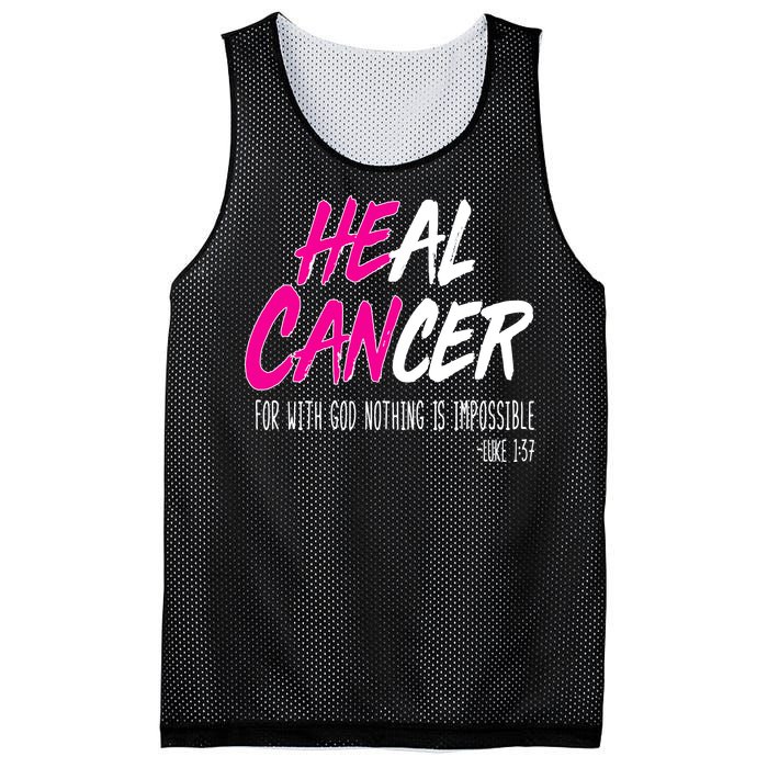 Heal Breast Cancer With God Mesh Reversible Basketball Jersey Tank