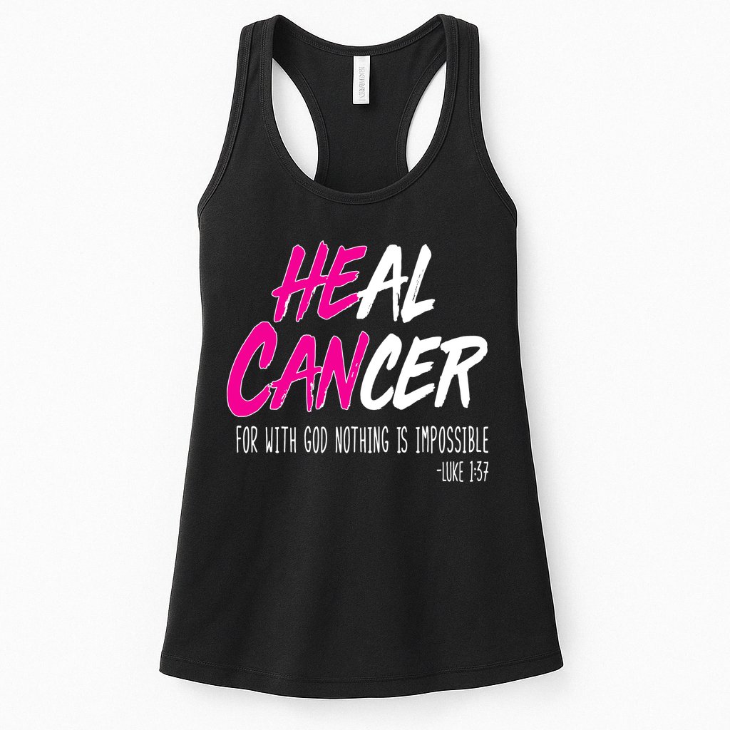 Heal Breast Cancer With God Womens Tank Top