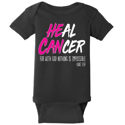 Heal Breast Cancer With God Baby Bodysuit