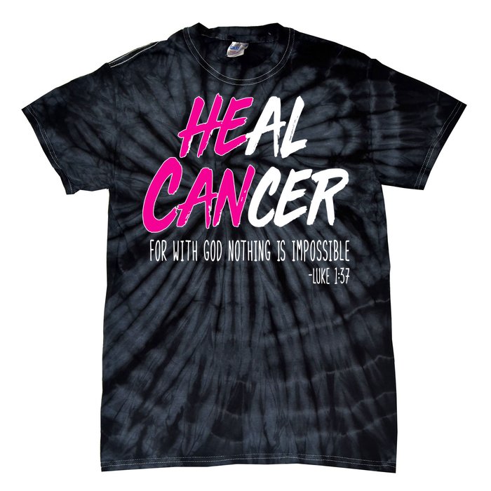 Heal Breast Cancer With God Tie-Dye T-Shirt