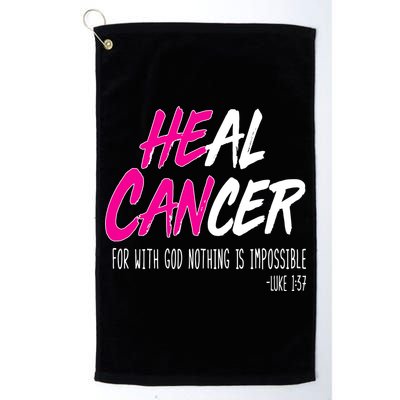Heal Breast Cancer With God Golf Towel