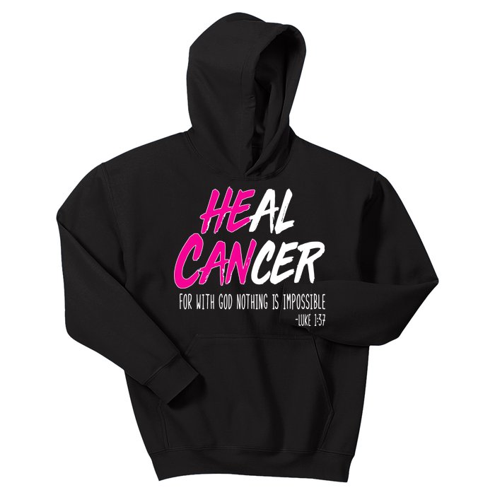 Heal Breast Cancer With God Kids Hoodie